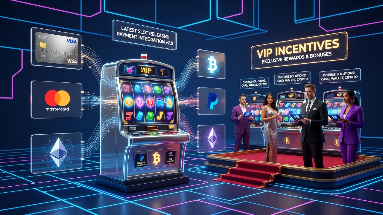 Overzicht van betalingsmethoden en VIP-programma's in mobiele slotgames met diverse opties zoals e-wallets en snelle uitbetalingen