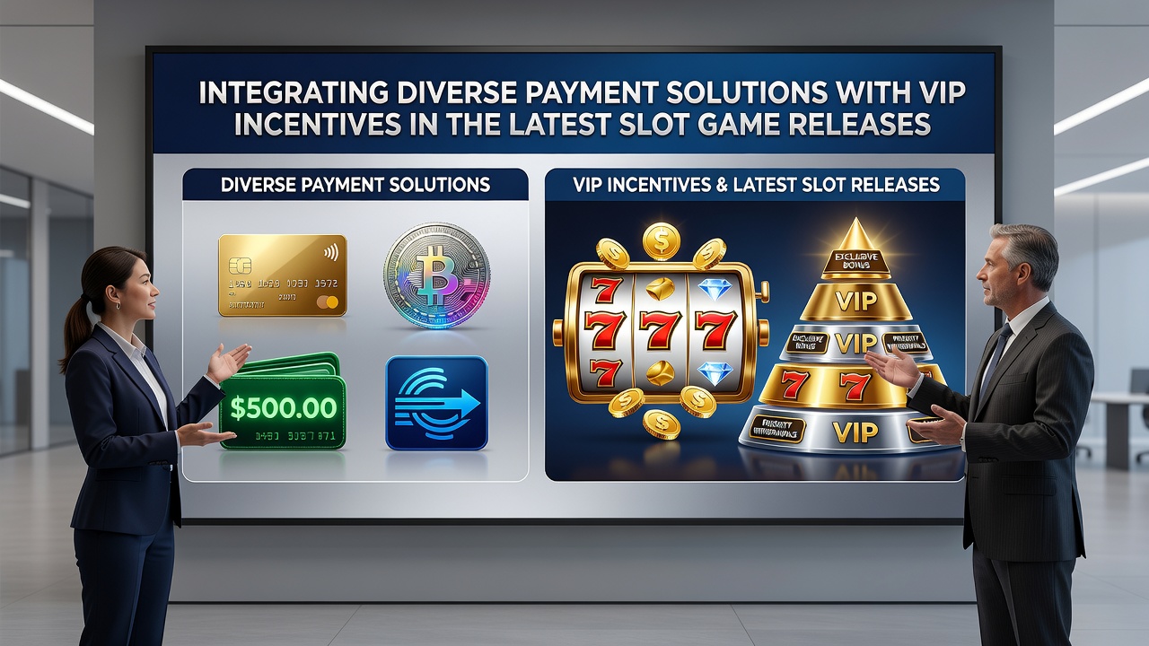 Detailopname van een slotgame-interface met VIP-lagen en betalingsopties inclusief snelle cashouts en live ondersteuning
